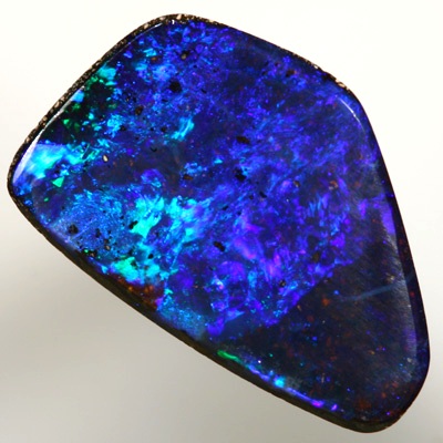SOLID BOULDER OPAL Bright, strong blue greens. SEE VIDEO